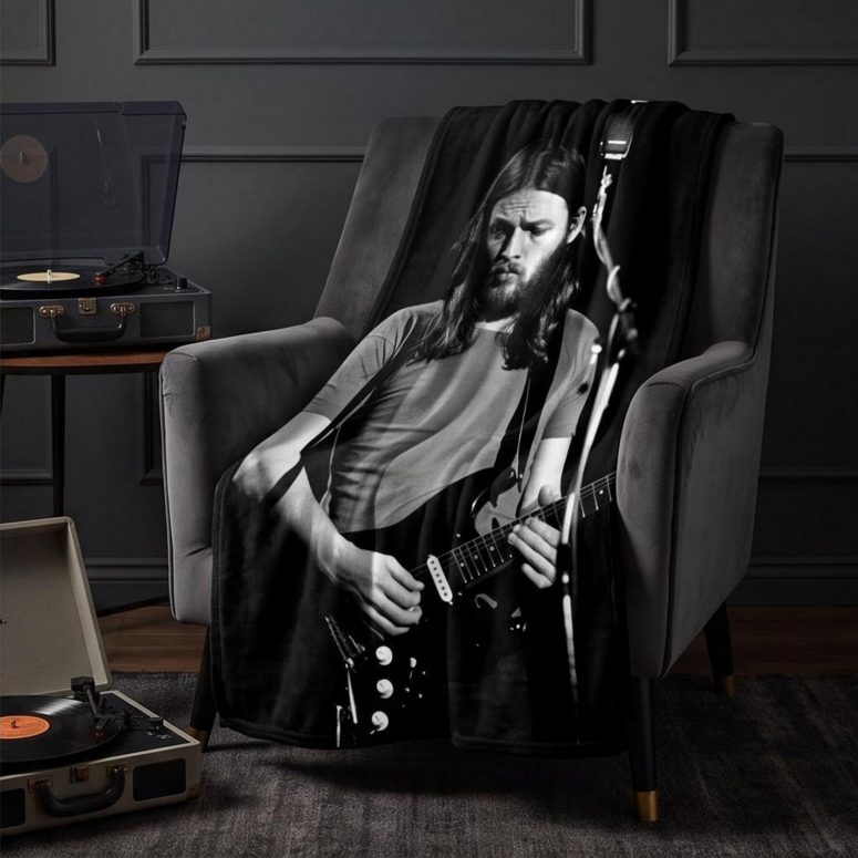 Pink Floyd Velveteen Plush Blanket - David Gilmour Live In Concert 1974 Pink Floyd Velveteen Plush Blanket - David Gilmour Live In Concert 1974