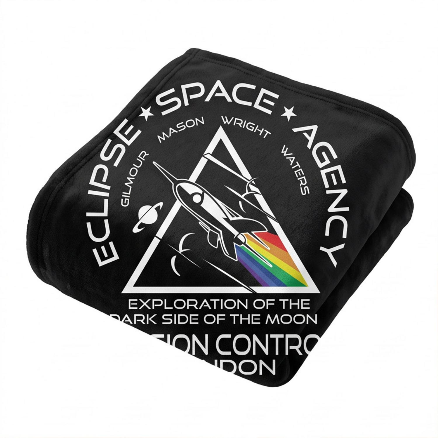 Pink Floyd Velveteen Plush Blanket - Eclipse Space Agency Exploration of TDSOTM Mission Control London Pink Floyd Velveteen Plush Blanket - Eclipse Space Agency Exploration of TDSOTM Mission Control London