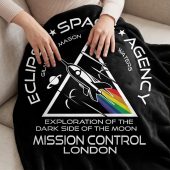 Pink Floyd Velveteen Plush Blanket - Eclipse Space Agency Exploration of TDSOTM Mission Control London Pink Floyd Velveteen Plush Blanket - Eclipse Space Agency Exploration of TDSOTM Mission Control London