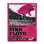 Pink Floyd Velveteen Plush Blanket - En Chair Et En Os Le Stade Olympique In The Flesh Concert