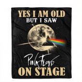 Pink Floyd Velveteen Plush Blanket - I Am Old But I Saw Pink Floyd On Stage DSOTM