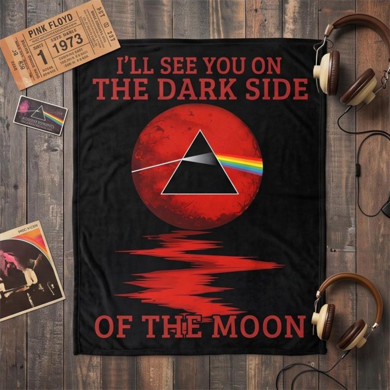 Pink Floyd Velveteen Plush Blanket - I’ll see you on the Dark Side