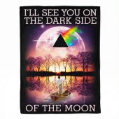Pink Floyd Velveteen Plush Blanket - I’ll See You On The Dark Side Of The Moon