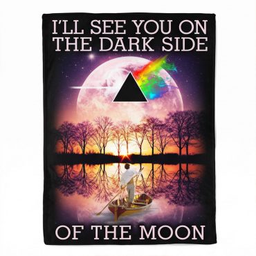 Pink Floyd Velveteen Plush Blanket - I’ll See You On The Dark Side Of The Moon Pink Floyd Velveteen Plush Blanket - I’ll See You On The Dark Side Of The Moon