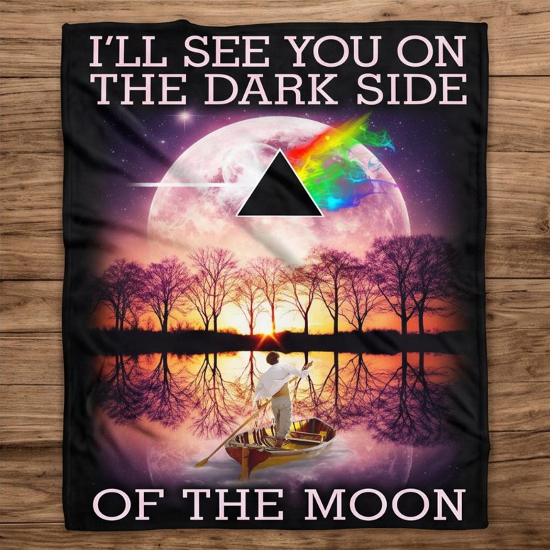 Pink Floyd Velveteen Plush Blanket - I’ll See You On The Dark Side Of The Moon Pink Floyd Velveteen Plush Blanket - I’ll See You On The Dark Side Of The Moon