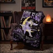 Pink Floyd Velveteen Plush Blanket - Moon Girl Marquee March 15 66 London