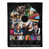 Pink Floyd Velveteen Plush Blanket - Pink Floyd Shirt Time Line Album Collage Signature