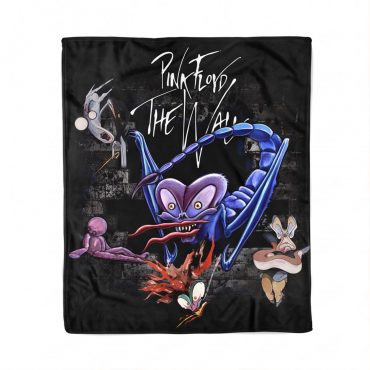 Pink Floyd Velveteen Plush Blanket - Pink Floyd The Wall Scorpion Mother Vintage Pink Floyd Velveteen Plush Blanket - Pink Floyd The Wall Scorpion Mother Vintage