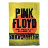 Pink Floyd Velveteen Plush Blanket - Pompeii Amphitheatre Italy 1971