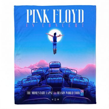Pink Floyd Velveteen Plush Blanket - The Momentary Lapse Of Reason Tour Pink Floyd Velveteen Plush Blanket - The Momentary Lapse Of Reason Tour