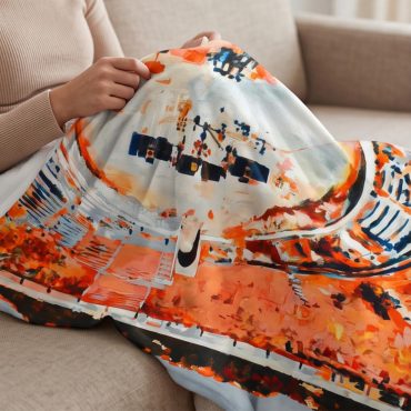 Pink Floyd Velveteen Plush Blanket - This is where the magic happens Pink Floyd in Pompeii Painting
