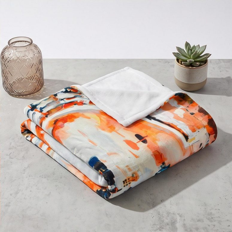 Pink Floyd Velveteen Plush Blanket - This is where the magic happens Pink Floyd in Pompeii Painting