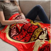 Pink Floyd Velveteen Plush Blanket - Vintage Concert Poster from Fillmore Auditorium