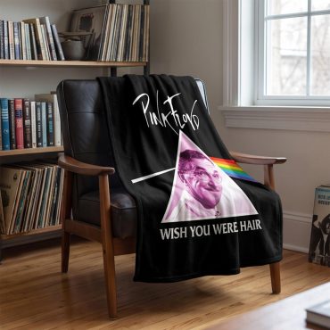 Pink Floyd Velveteen Plush Blanket - Wish You Were Hair