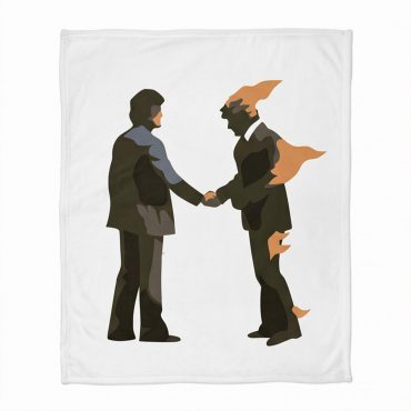 Pink Floyd Velveteen Plush Blanket - Wish You Were Here Burning Man Pink Floyd Velveteen Plush Blanket - Wish You Were Here Burning Man