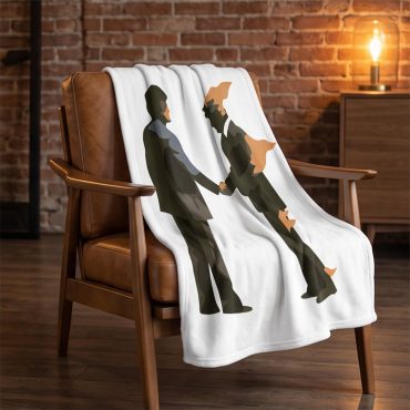 Pink Floyd Velveteen Plush Blanket - Wish You Were Here Burning Man