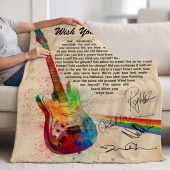 Pink Floyd Velveteen Plush Blanket - Wish You Were Here Pink Floyd Sign Guitar Pink Floyd Velveteen Plush Blanket - Wish You Were Here Pink Floyd Sign Guitar