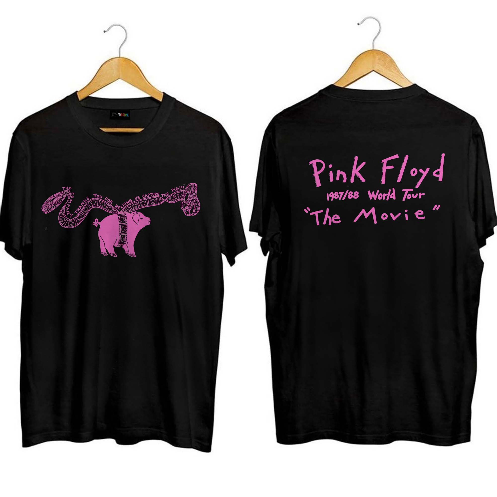 Pink Floyd Shirt - The Movie World Tour 1987 Pink Floyd Shirt - The Movie World Tour 1987