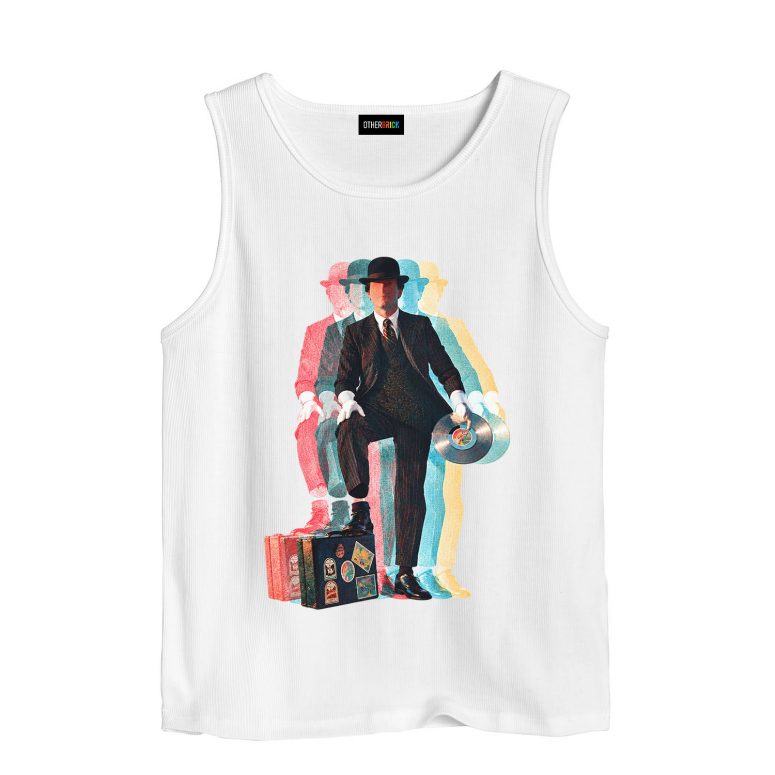 Pink Floyd Shirt - Wish You Were Here Desert Man In Bowler Psychedelic Echo Effect