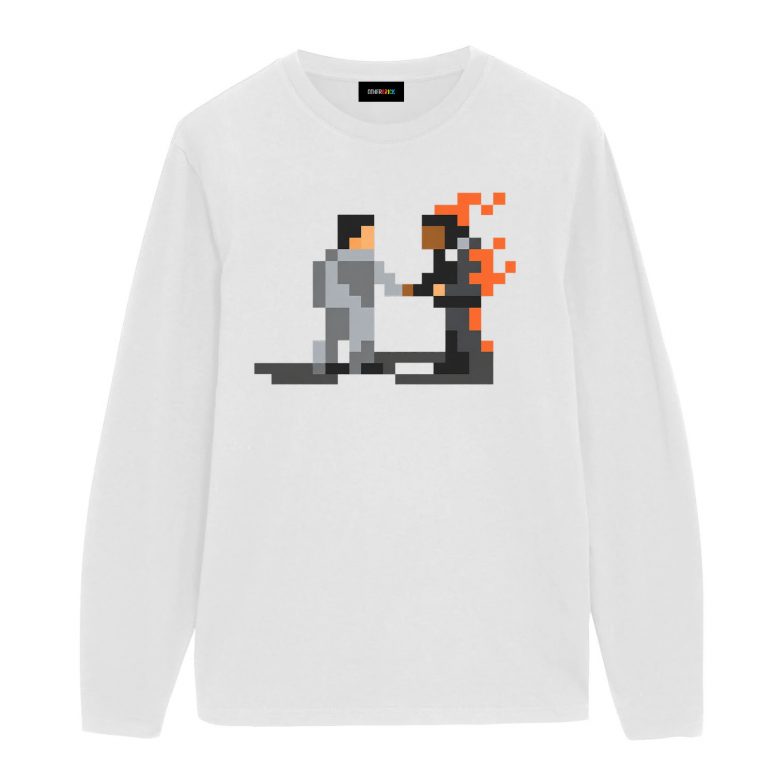 Pink Floyd Shirt - Wish You Were Here ShakeHand Pixel Art