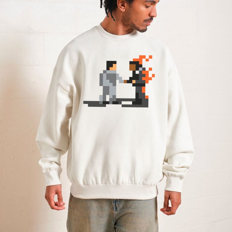 Pink Floyd Shirt - Wish You Were Here ShakeHand Pixel Art
