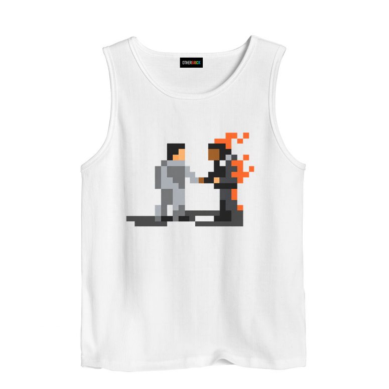 Pink Floyd Shirt - Wish You Were Here ShakeHand Pixel Art