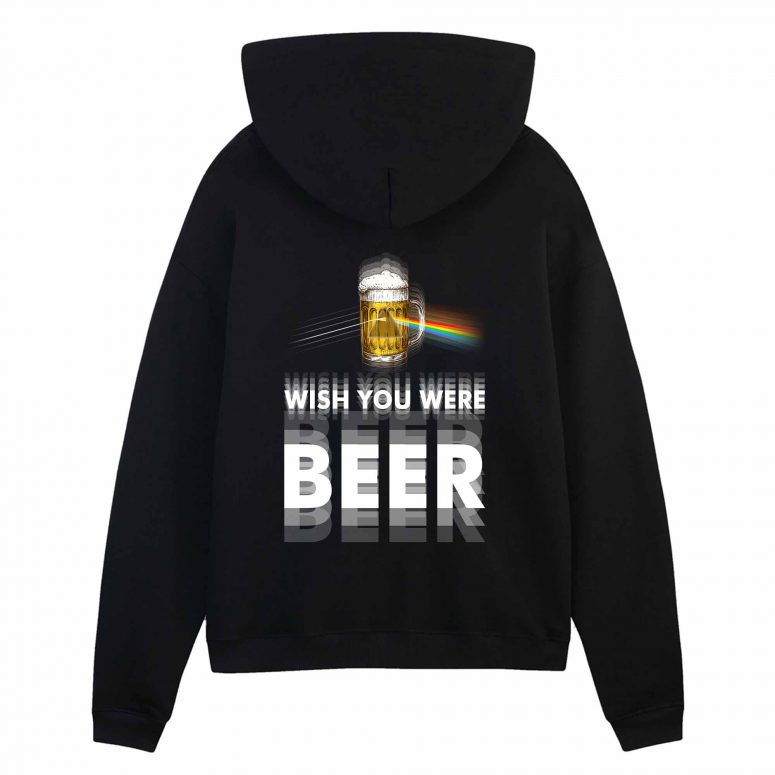 Pink Floyd Print Back Shirt - Wish You Were Beer Blind Drunk