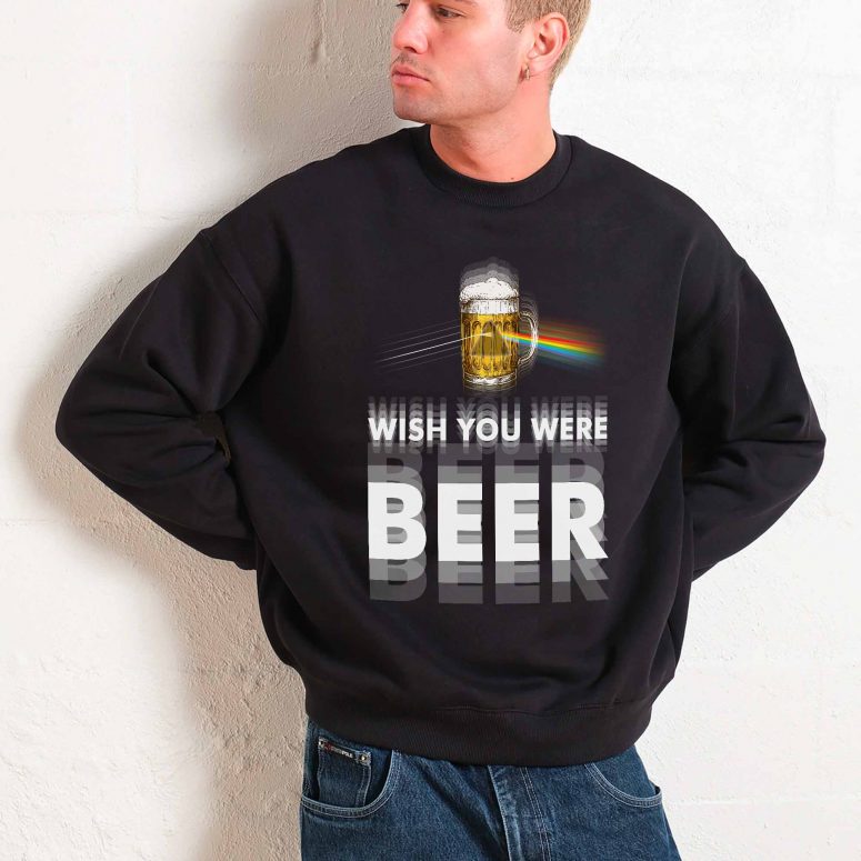 Pink Floyd Shirt - Wish You Were Beer Blind Drunk Pink Floyd Shirt - Wish You Were Beer Blind Drunk