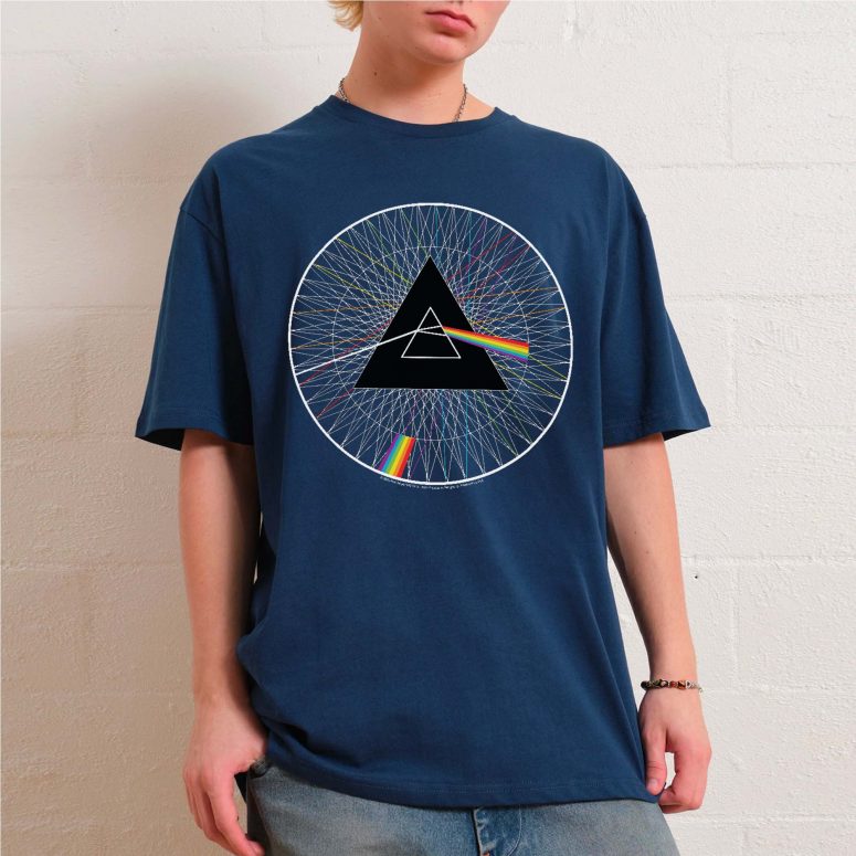 Pink Floyd Shirt - Dark Side Of The Moon Spokes Line Art
