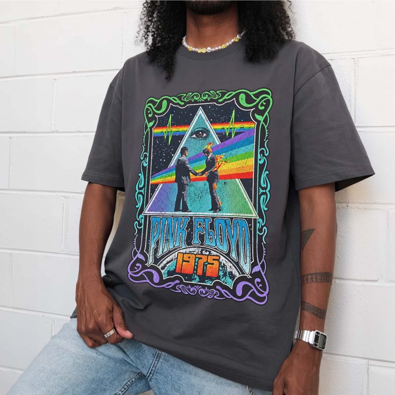 Pink Floyd Shirt - Dark Side Of the Moon Wish You Were Here 1975 Pink Floyd Shirt - Dark Side Of the Moon Wish You Were Here 1975