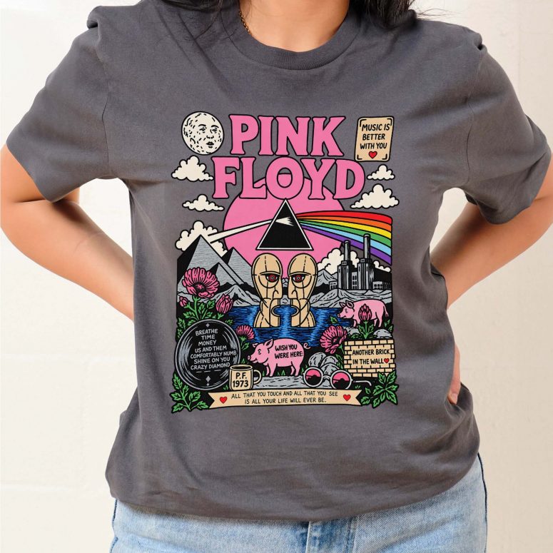 Pink Floyd Shirt - Echoes of a Lifetime DSOTM WYWH Pink Floyd Shirt - Echoes of a Lifetime DSOTM WYWH
