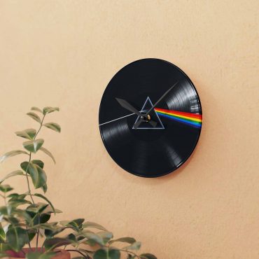 Pink Floyd Acrylic Wall Clock - The Dark Side Of The Moon Vinyl Record