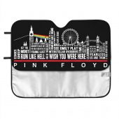 Pink Floyd Auto Sun Shade - London Typography Album Art