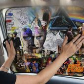 Pink Floyd Auto Sun Shade - Psychedelic Rock Album Cover Pink Floyd Auto Sun Shade - Psychedelic Rock Album Cover