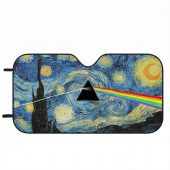 Pink Floyd Auto Sun Shade - Starry Night Dark Side Of The Moon Van Gogh