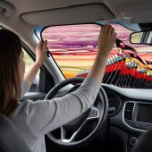 Pink Floyd Auto Sun Shade - The Wall Marching Hammers Drawing Art Pink Floyd Auto Sun Shade - The Wall Marching Hammers Drawing Art