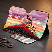 Pink Floyd Auto Sun Shade - The Wall Marching Hammers Drawing Art Pink Floyd Auto Sun Shade - The Wall Marching Hammers Drawing Art