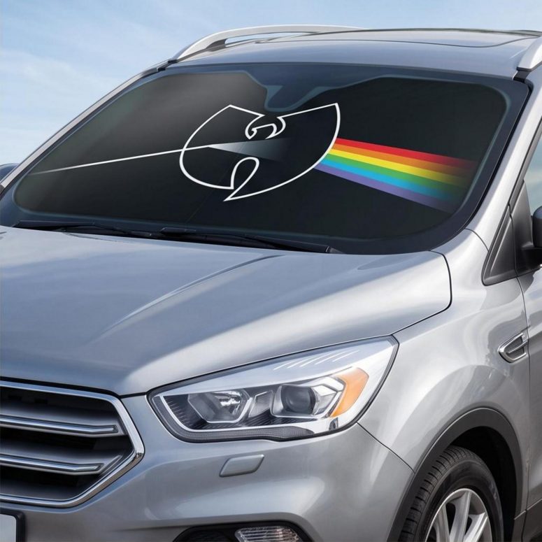 Pink Floyd Auto Sun Shade - The Wu Tang Clan Dark Side Of The Moon Pink Floyd Auto Sun Shade - The Wu Tang Clan Dark Side Of The Moon