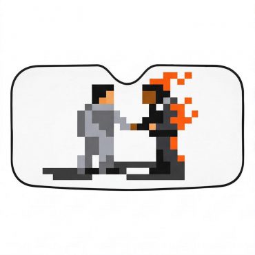 Pink Floyd Auto Sun Shade - Wish You Were Here ShakeHand Pixel Art