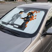 Pink Floyd Auto Sun Shade - Wish You Were Here ShakeHand Pixel Art