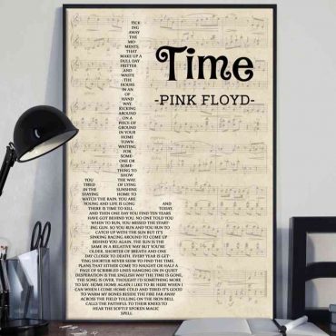 Pink Floyd Canvas - Times Lyrics Tired Of Lying In The Sunshine