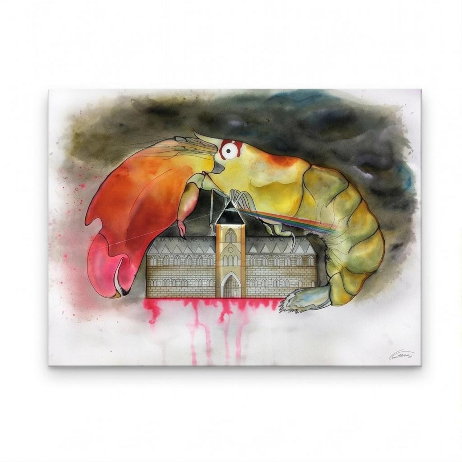 Pink Floyd Canvas - Another Shrimp in the Wall Pink Floyd Canvas - Another Shrimp in the Wall