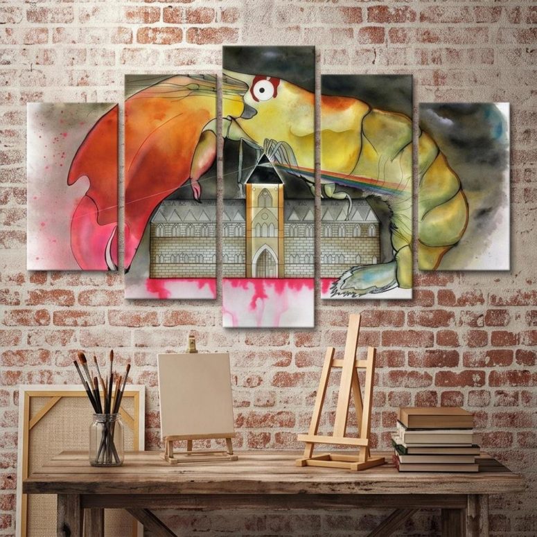 Pink Floyd Canvas - Another Shrimp in the Wall Pink Floyd Canvas - Another Shrimp in the Wall