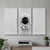 Pink Floyd Canvas - Brick In The Wall 3D Pink Floyd Canvas - Brick In The Wall 3D