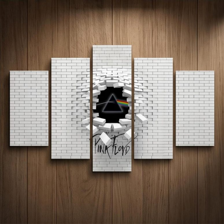 Pink Floyd Canvas - Brick In The Wall 3D Pink Floyd Canvas - Brick In The Wall 3D