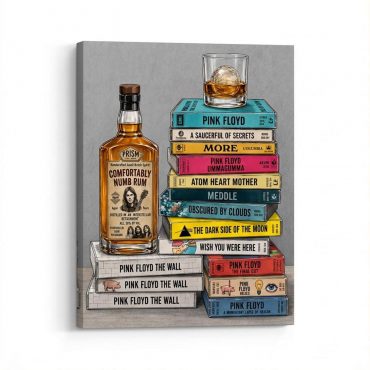Pink Floyd Canvas - Cassettee Collection Comfortably Numb Rum & Classic Albums Artwork Pink Floyd Canvas - Cassettee Collection Comfortably Numb Rum & Classic Albums Artwork