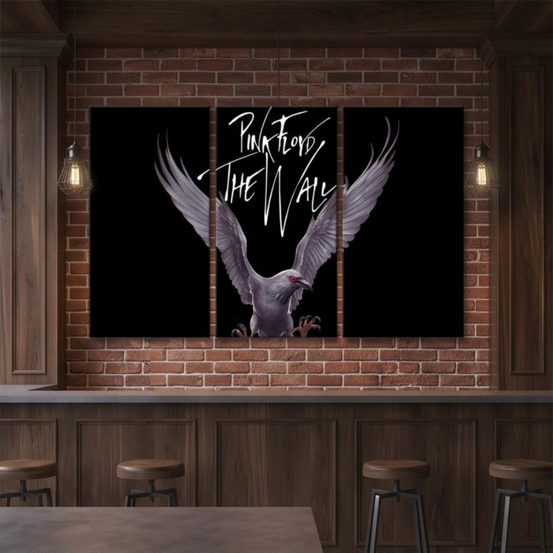 Pink Floyd Canvas - Death Raven Bird The Wall