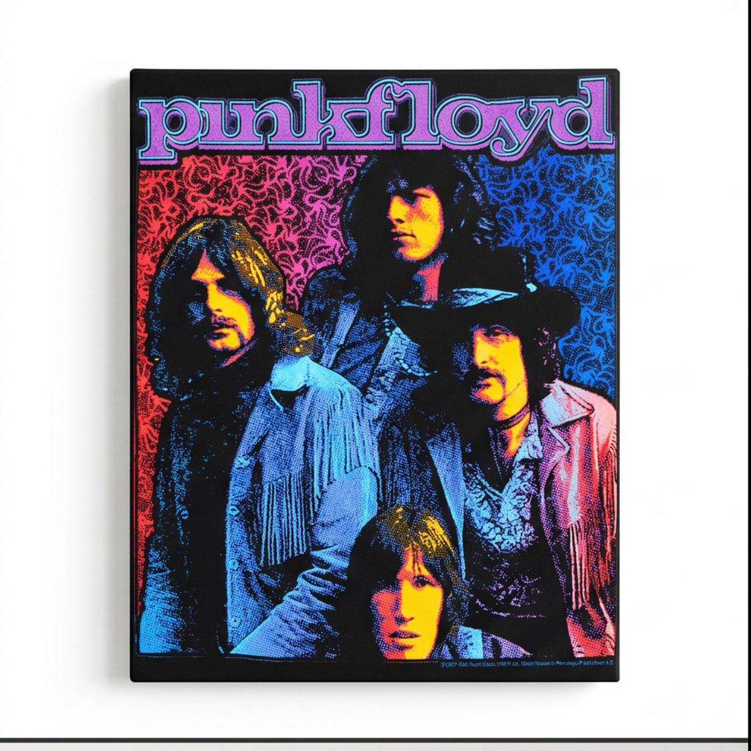 Pink Floyd Canvas - Discontinued Flower Power Psychedelic Pink Floyd Canvas - Discontinued Flower Power Psychedelic