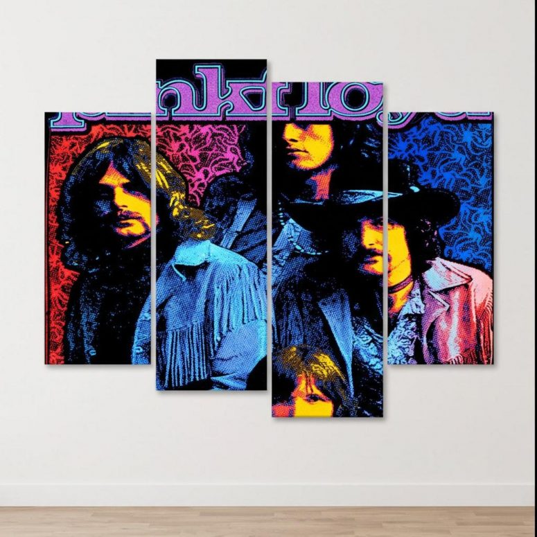 Pink Floyd Canvas - Discontinued Flower Power Psychedelic Pink Floyd Canvas - Discontinued Flower Power Psychedelic