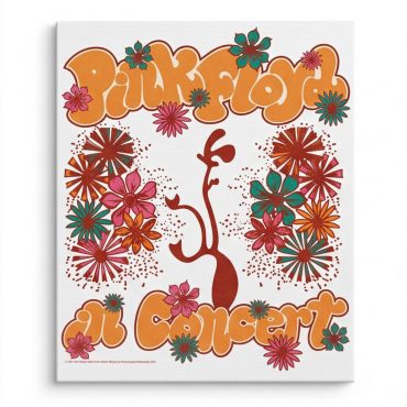 Pink Floyd Canvas - Floral Lungs In Concert Pink Floyd Canvas - Floral Lungs In Concert
